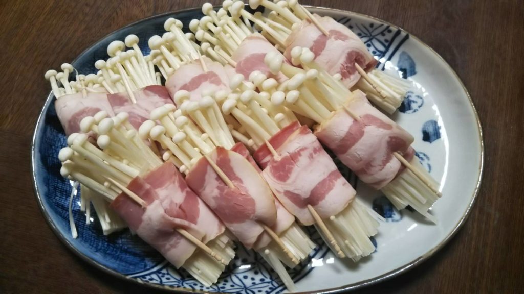 Enoki and meats